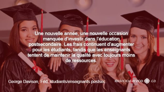 Citation de George Davison de la fédération des étudiants et enseignants post-secondaires de la Colombie-Britannique Citation de George Davison de la fédération des étudiants et enseignants post-secondaires de la Colombie-Britannique