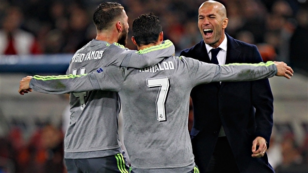 Sergio Ramos, Cristiano Ronaldo et Zinédine Zidane Sergio Ramos, Cristiano Ronaldo et Zinédine Zidane