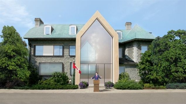 Le design du 24 Sussex réalisé par l'architecte Oliver Dang. Le design du 24 Sussex réalisé par l'architecte Oliver Dang.