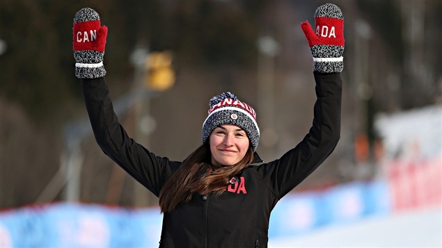 Ali Nullmeyer, médaillée d'argent à Lillehammer Ali Nullmeyer, médaillée d'argent à Lillehammer