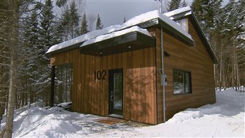 Une minimaison construite à Sainte-Brigitte-de-Laval. Une minimaison construite à Sainte-Brigitte-de-Laval.