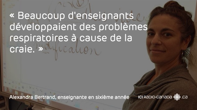 Alexandra Bertrand, enseignante en sixième année Alexandra Bertrand, enseignante en sixième année
