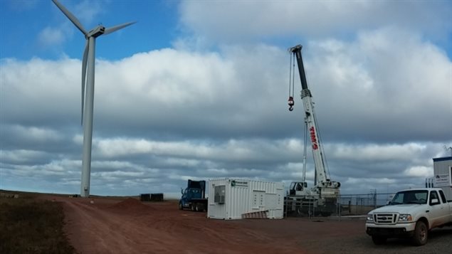L’électricité est stockée dans des unités de la taille d’un conteneur. L’électricité est stockée dans des unités de la taille d’un conteneur.