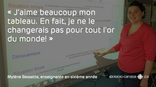 Mylène Bessette, enseignante en sixième année Mylène Bessette, enseignante en sixième année