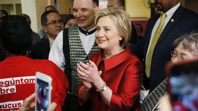 Hillary Clinton, au Nevada. Hillary Clinton, au Nevada.