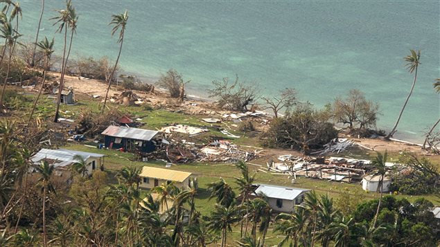 Le village de Susui aux îles Fidji a été particulièrement ravagé par le cyclone Winston.
Le village de Susui aux îles Fidji a été particulièrement ravagé par le cyclone Winston.