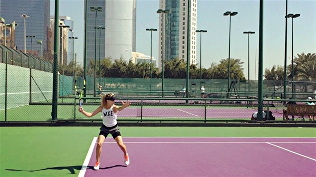 Eugenie Bouchard à Doha Eugenie Bouchard à Doha