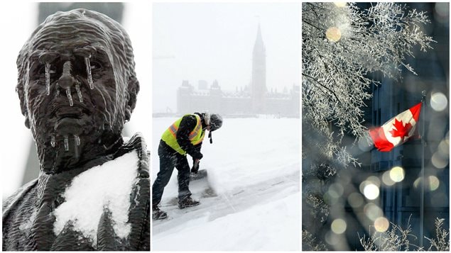 Un montage de différents clichés hivernaux pris dans la capitale nationale. Un montage de différents clichés hivernaux pris dans la capitale nationale.