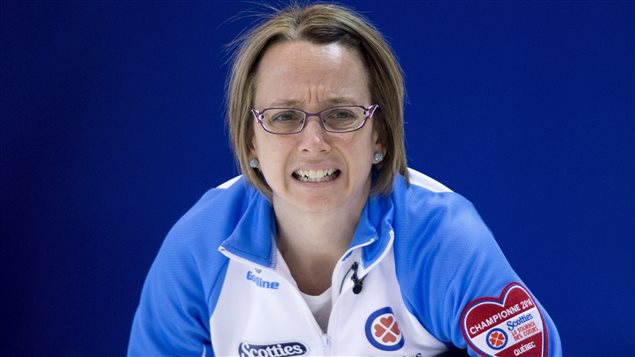 La capitaine du Québec au Tournoi des coeurs, Marie-France Larouche La capitaine du Québec au Tournoi des coeurs, Marie-France Larouche
