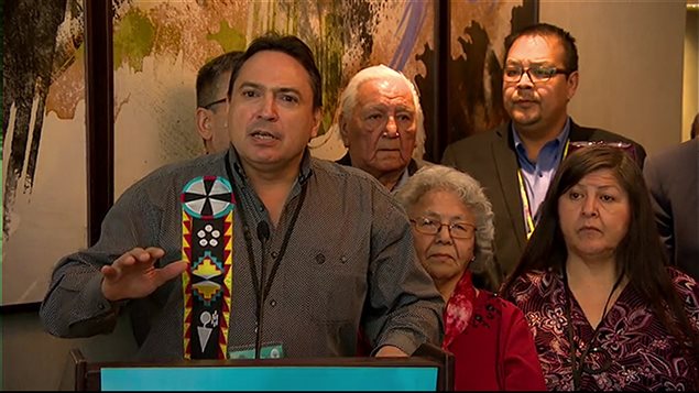 Le chef national de l'Assemblée des Premières Nations, Perry Bellegarde Le chef national de l'Assemblée des Premières Nations, Perry Bellegarde