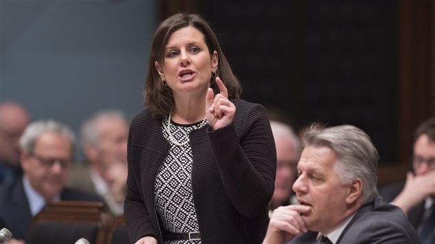 Stéphanie Vallée, ministre de la Justice du Québec Stéphanie Vallée, ministre de la Justice du Québec