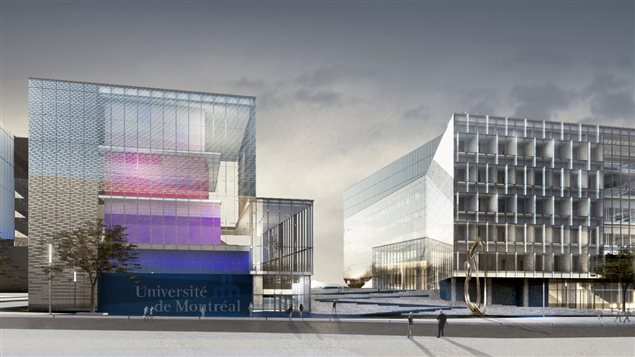 Le futur Complexe des sciences de l'Université de Montréal, tel qu'imaginé par les architectes de NFOE Le futur Complexe des sciences de l'Université de Montréal, tel qu'imaginé par les architectes de NFOE