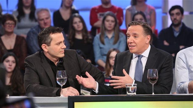 Jean Poirier et François Legault