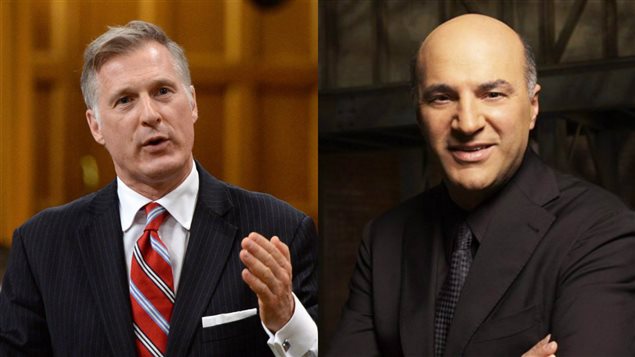 Maxime Bernier et Kevin O'Leary. Maxime Bernier et Kevin O'Leary.