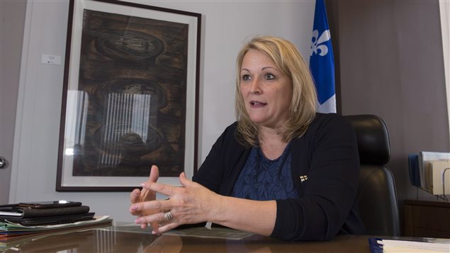 La ministre Lise Theriault La ministre Lise Theriault