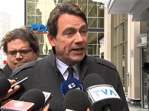 Le chef péquiste Pierre Karl Péladeau Le chef péquiste Pierre Karl Péladeau