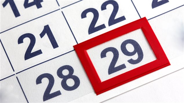 Le 29 février dans un calendrier Le 29 février dans un calendrier