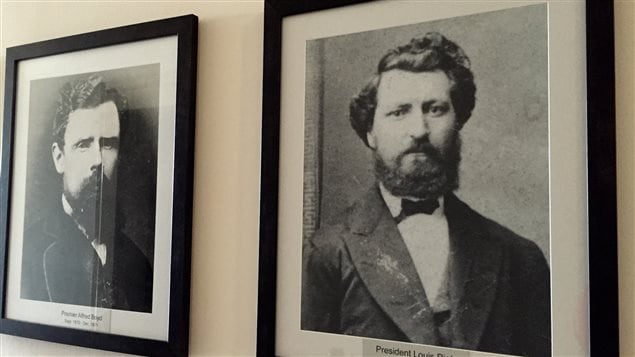 portrait de Louis Riel au palais législatif du Manitoba portrait de Louis Riel au palais législatif du Manitoba