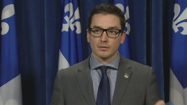 Le député Simon Jolin-Barrette Le député Simon Jolin-Barrette