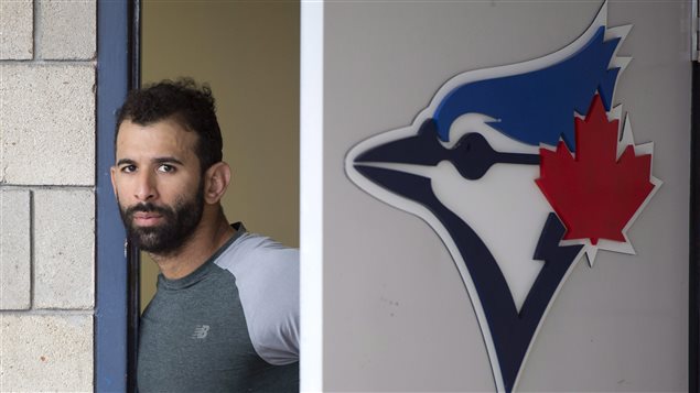 Jose Bautista au camp d'entraînement des Jays à Dunedin Jose Bautista au camp d'entraînement des Jays à Dunedin