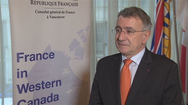 Nicolas Chapuis, ambassadeur de France au Canada, lors de son passage à la conférence Globe 2016 à Vancouver. Nicolas Chapuis, ambassadeur de France au Canada, lors de son passage à la conférence Globe 2016 à Vancouver.