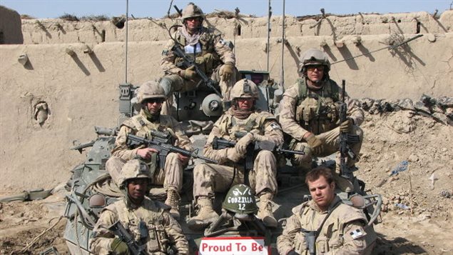 Eric Coupal et sa section en Afghanistan Eric Coupal et sa section en Afghanistan