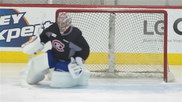 Carey Price à l'entraînement jeudi Carey Price à l'entraînement jeudi