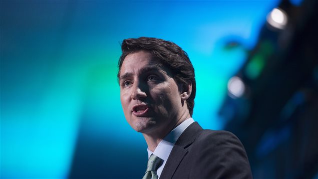 Justin Trudeau, au Globe 2016 à Vancouver, le 2 mars 2016. Justin Trudeau, au Globe 2016 à Vancouver, le 2 mars 2016.
