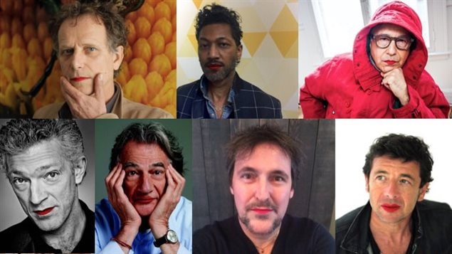 Des personnalités qui ont pris part à la campagne « Mettez du rouge ». Des personnalités qui ont pris part à la campagne « Mettez du rouge ».