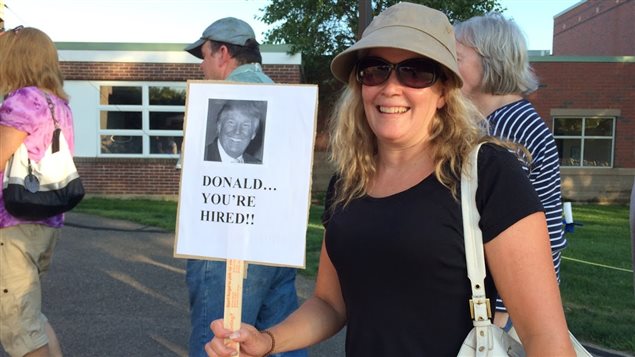 Un rassemblement pro-Trump à Hampton, au New Hampshire, le 14 août 2015. Un rassemblement pro-Trump à Hampton, au New Hampshire, le 14 août 2015.