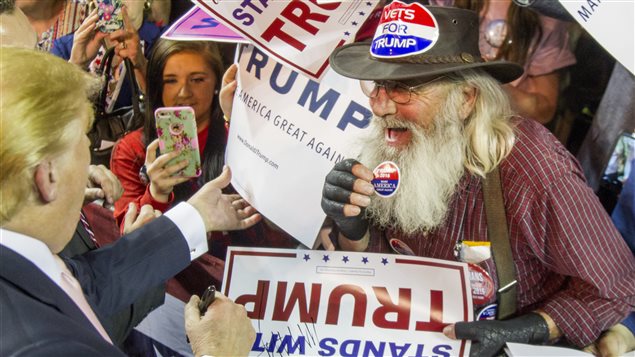 Un rassemblement pro-Trump à Valdosta, en Georgie, le 29 février 2016 Un rassemblement pro-Trump à Valdosta, en Georgie, le 29 février 2016