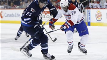 C'est sur ce jeu que P.K. Subban a causé un revirement. C'est sur ce jeu que P.K. Subban a causé un revirement.