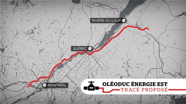 L’Oléoduc Énergie Est est un projet de pipeline de 4 600 kilomètres qui transportera, environ 1,1 million de barils de pétrole par jour de l'Alberta et la Saskatchewan vers les raffineries de l’Est du Canada. L’Oléoduc Énergie Est est un projet de pipeline de 4 600 kilomètres qui transportera, environ 1,1 million de barils de pétrole par jour de l'Alberta et la Saskatchewan vers les raffineries de l’Est du Canada.