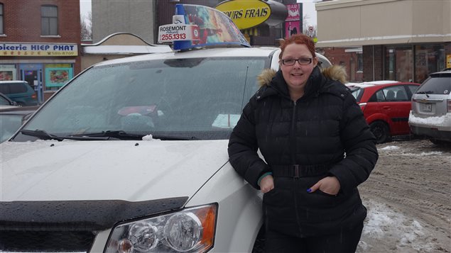 Diane Morse conduit un taxi à Montréal depuis 2010. Diane Morse conduit un taxi à Montréal depuis 2010.