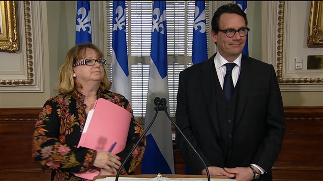 Carole Poirier et Pierre Karl Péladeau Carole Poirier et Pierre Karl Péladeau