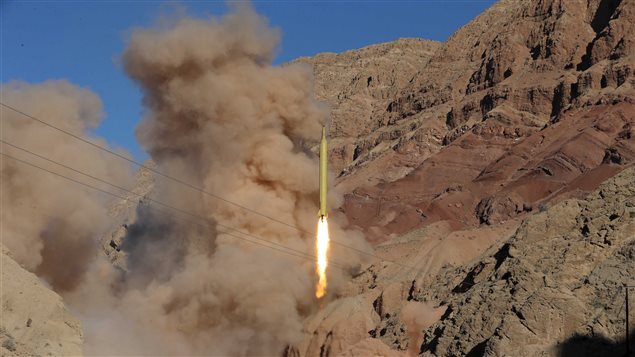 Tir de missile en Iran Tir de missile en Iran