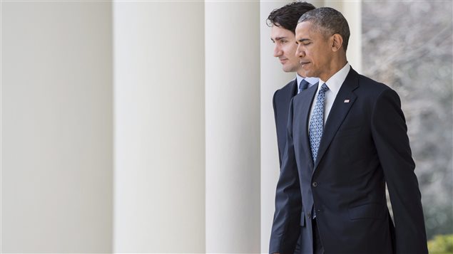 Justin Trudeau, premier ministre du Canada et Barack Obama, président des États-Unis Justin Trudeau, premier ministre du Canada et Barack Obama, président des États-Unis