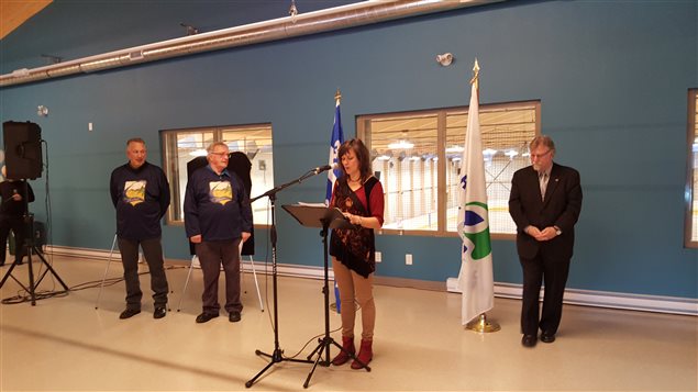 Inauguration de l'aréna de Cloutier. Inauguration de l'aréna de Cloutier.