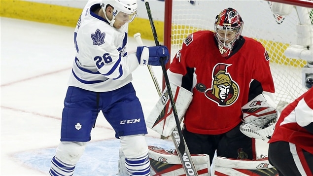 Craig Anderson a résisté à tous les assauts des Leafs Craig Anderson a résisté à tous les assauts des Leafs