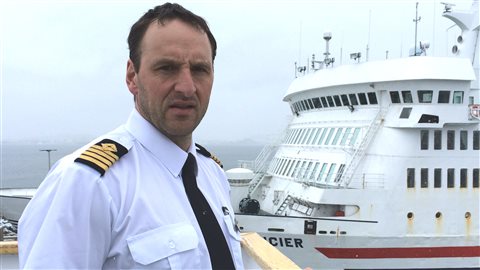 Le capitaine du CTMA Voyageur, Steve Leblanc Le capitaine du CTMA Voyageur, Steve Leblanc