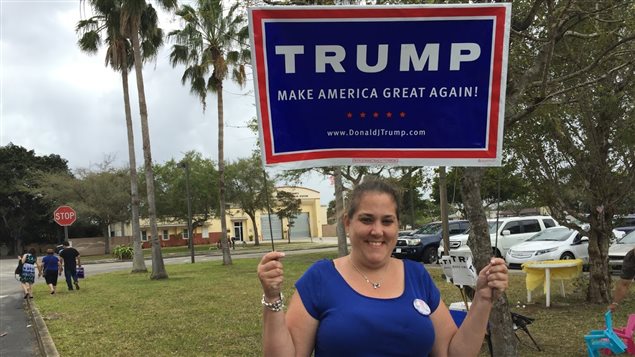 Yamilee Palomino, une Cubaine-américaine qui votera Donald Trump. Yamilee Palomino, une Cubaine-américaine qui votera Donald Trump.