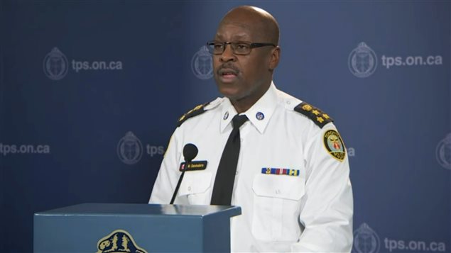 Le chef de police de Toronto, Mark Saunders Le chef de police de Toronto, Mark Saunders