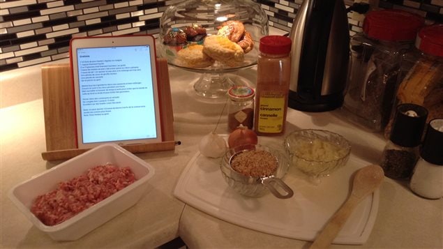 Les ingrédients pour la recette de cretons Les ingrédients pour la recette de cretons