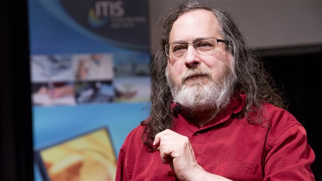 Le programmeur Richard Stallman en conférence à l'Université Laval Le programmeur Richard Stallman en conférence à l'Université Laval