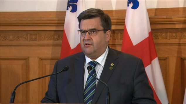 Le maire de Montréal, Denis Coderre Le maire de Montréal, Denis Coderre
