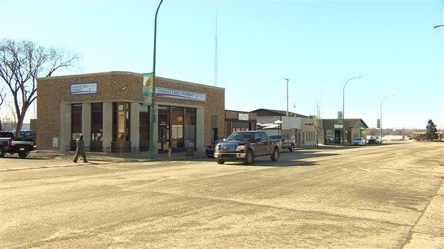 Une rue de Kamsack en Saskatchewan Une rue de Kamsack en Saskatchewan