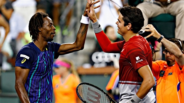Gaël Monfils et Milos Raonic Gaël Monfils et Milos Raonic