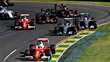 Le départ du GP d'Australie Le départ du GP d'Australie
