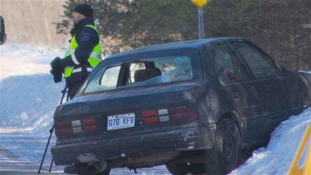 La voiture que conduisait Dave Tremblay La voiture que conduisait Dave Tremblay