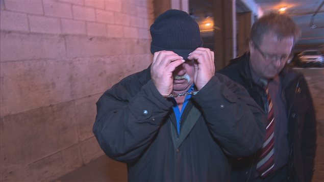 Renald Côté lors de son arrestation préventive, le 11 février dernier Renald Côté lors de son arrestation préventive, le 11 février dernier
